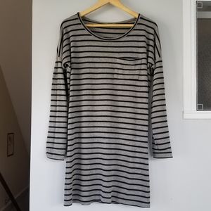 Striped sweater dress